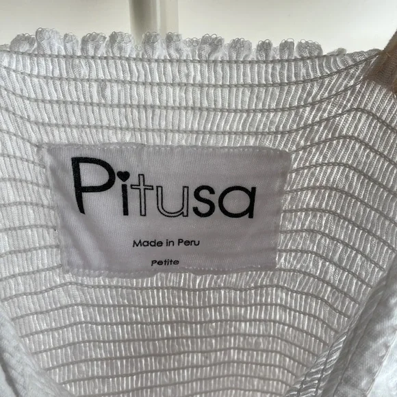 BRAND NEW Pitusa Ruffle Smocking Cotton Dress - Picture 2 of 10